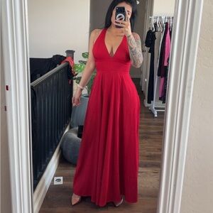 Forever 21 Vibrant Red Maxi Dress